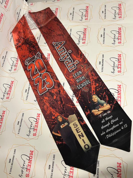 Custom Sublimation Graduation Stole