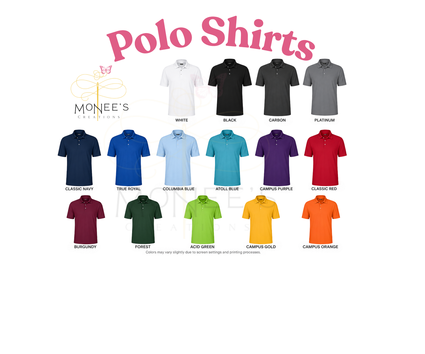 Custom Embroidered Polo Shirts