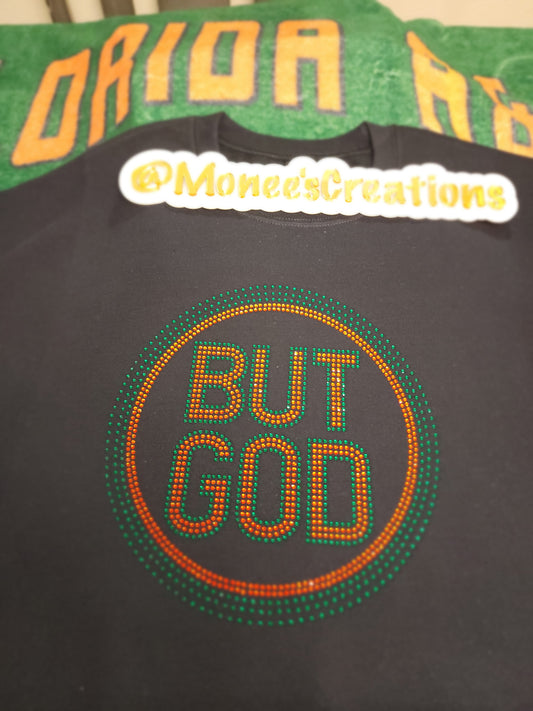 But God Rhinestone Transfers
