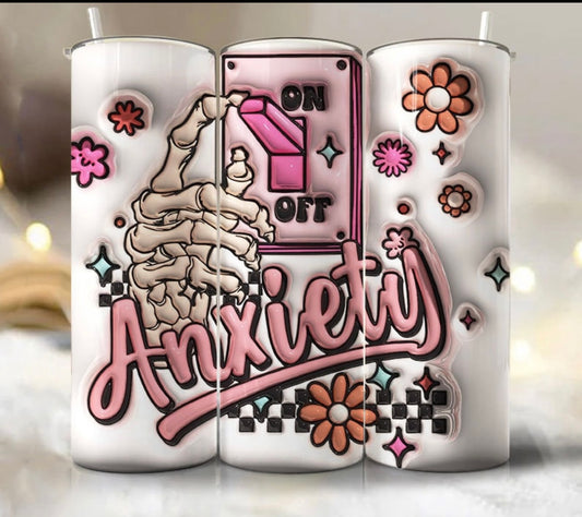 Skeleton Hand Anxiety Tumbler